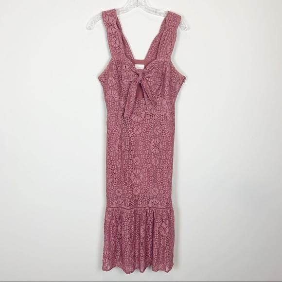 Foxidox Pink Lace Dress size M - Picture 2 of 6